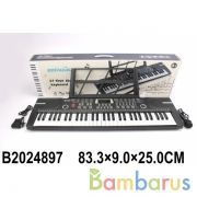 Электроорган  (220v/ на бат.) с микрофоном BD-612 в кор. в кор.10шт | фото №0