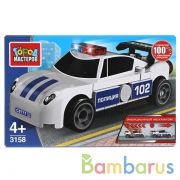 Конструктор полицейская машина (инерция), 45 дет. Город мастеров в кор.80шт | фото №0