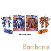 Робот-машина свет+звук, с аксесс., цвет в ассорт. в кор. в кор.2*18шт | фото №0