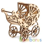 КОНСТРУКТОР ТЕРЕМОК "КОЛЯСКА ДЛЯ РЕБЁНКА 10 СМ BARBIE"  в кор.130шт | фото №0