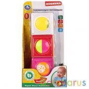 Развивающая пирамидка с 3-мя кубиками на блистере (русс. уп.) Умка в кор.2*36шт | фото №0