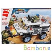 Конструктор пласт. джип с фигурками, 300дет. в кор. в кор.18шт | фото №0