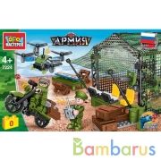 Конструктор ВОЕННЫЙ лагерь, 270 дет. Город мастеров в кор.36шт | фото №0