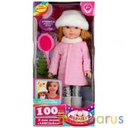 Кукла озвуч. АБВГДЙКА песня Катерина 38 см, озвуч.,в зимнем костюме, расческа КАРАПУЗ в кор.24шт | фото №0