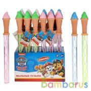 Мыл.пузыри Щенячий патруль колба с игрушкой,мороженое,110мл,37см,дисп.ИГРАЕМ ВМЕСТЕ уп-24шт в кор6уп | фото №0