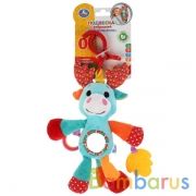Текстильная игрушка погремушка-подвеска лось с вибрацией на блистере Умка в кор.120шт | фото №0