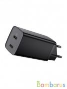 Сетевой адаптер Baseus GaN2 Lite Quick ChargerC+C 65W EU CCGAN2L-E01 Black | фото №0