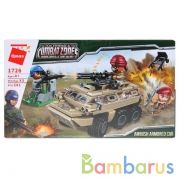 Конструктор пласт. военный, с фигурками и аксесс., 161дет. в кор. в кор.48шт (Собран) | фото №0