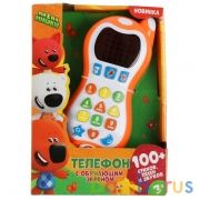 Телефон с обучающим экраном Ми-ми-мишки 100 стихов,песен,звуков.кор.бат. Умка в кор.120шт | фото №0