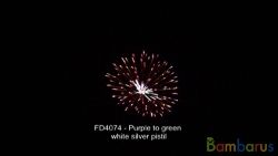 FD4074 PURPLE TO GREEN WHITE SILVER PISTIL | фото №0