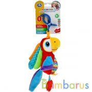 Текстильная игрушка подвеска попугай с прорезывателем на блистере Умка в кор.140шт | фото №0