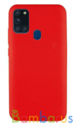 Чехол силиконовый Silicon Cover для Samsung A21s (Красный) | фото №0