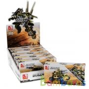 КОНСТРУКТОР ПЛАСТ. ВОЕННЫЙ 6-В-1 В КОР. В ДИСПЛЕЕ (РУСС. УП.) 19,9*28,2*9,8СМ УП-6ШТ в кор.30уп | фото №0