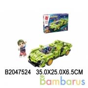 Конструктор пласт. машинка с фигуркой, 292дет. в кор. в кор.18шт | фото №0