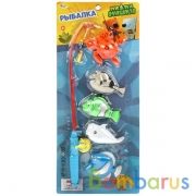 Игра рыбалка "Ми-ми-мишки" в ассорт. на карт. 43,5*17*3см ТМ "ИГРАЕМ ВМЕСТЕ" в кор.2*54шт | фото №0