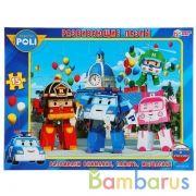 Развивающие пазлы в рамке Робокар Поли. 15Д. 29*22*0,5см. Умные игры в кор.50шт | фото №0