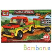 Конструктор ДЖИП везет динозавра, 177 дет. Город мастеров в кор.36шт | фото №0