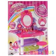 Набор игровой туалетный столик на бат. свет+звук, с табуретом, с аксесс. в кор. в кор.6шт | фото №0