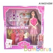 Кукла 29см с набором одежды и аксесс., в ассорт. 512 в кор. в кор.2*30шт | фото №0