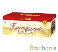 СуперСалют СС8854 Батарея салютов  Блестящий выбор (0,8-1,0-1,25"х163) Фейерверк | фото №0