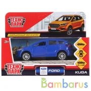 ТМ Технопарк. Машина металл "FORD KUGA" 12см, открыв. двери, инерц, СИНИЙ в кор. в кор.2*36шт | фото №0