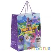 Пакет подарочный глянцевый Пушистики 26х32х14см в пак. "Играем вместе" уп-12шт в кор.6уп | фото №0