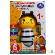 Музыкальная пчелка Дружинина погремушка на бат. свет+звук в русс. кор. "Умка" в кор.2*60шт | фото №0