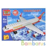 Конструктор "Город мастеров" самолет, 48дет. в русс. кор. в кор.80шт | фото №0