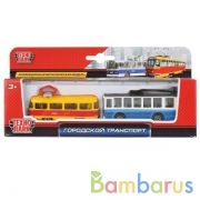 Модели металл Набор городской транспорт из 2-х моделей 7,5см в русс. кор. Технопарк в кор.2*72наб | фото №0