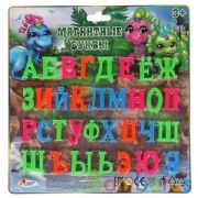 Магнитные буквы динозаврики 33 шт. ИГРАЕМ ВМЕСТЕ в кор.2*108шт | фото №0