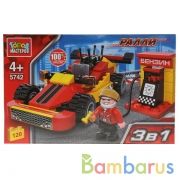 Конструктор "Город мастеров" ралли: спорткар 3в1, с фигуркой, 120дет. в русс. кор. в кор.80шт | фото №0