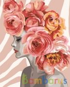 РИСОВАНИЕ ПО НОМЕРАМ НА ХОЛСТЕ, ЖЕНСТВЕННОСТЬ,СЕРИЯ АРТ-ФЛОРА, РАЗМЕР 40*50 в кор.22шт | фото №0