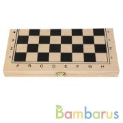 Игра настольная шахматы+нарды+шашки (дерево+пластмасса) 14*28см в пленке в кор.80шт | фото №0