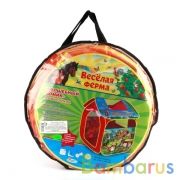 Детская игровая палатка "домашние животные",  83х80х105см, в сумке Играем вместе в кор.24шт | фото №0