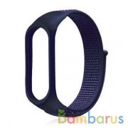 Сменный браслет Xiaomi Mi Band 5 нейлоновое плетение (Синий) | фото №0