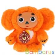 МЯГКАЯ ИГРУШКА "МУЛЬТИ-ПУЛЬТИ" ЧЕБУРАШКА 14СМ С ПЛАСТ. МОРДОЧКОЙ, ОЗВУЧ. РУСС. ЧИП В ПАК. в кор.24шт | фото №0