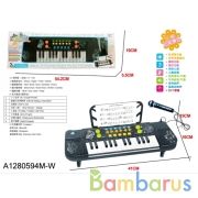 Электроорган на бат. с микрофоном 8814A в кор. в кор.2*18шт | фото №0