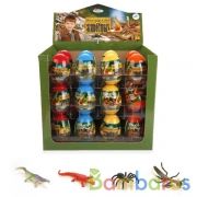 ЖУКИ, ЗМЕИ И КРОКОДИЛЫ "ИГРАЕМ ВМЕСТЕ" МИКС 26 АСС. 3" В ЦВ. ЯЙЦАХ,  В ДИСПЛЕЕ (УП-36ШТ) в кор.2уп | фото №0