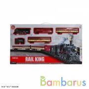 Железная дорога на бат. свет+звук в кор. в кор.12шт | фото №0