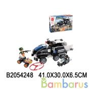 Конструктор пласт. машина, с фигурками и аксесс., 517дет. в кор. в кор.12шт | фото №0