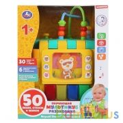 Обучающий мультикуб 11 песен из м/ф, 6 муз.стихов о животных, подвижные эл-ты. Умка в кор.2*6шт | фото №0
