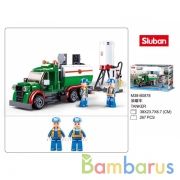 Конструктор пласт. машина, с фигурками и аксесс., 267дет. в русс. кор. в кор.16шт | фото №0