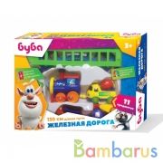 Железная дорога мультяшная БУБА длина пути 130, кор.28*21*5,4см ИГРАЕМ ВМЕСТЕ в кор.2*15шт | фото №0