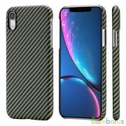 Чехол Pitaka MagCase для IPhone XR (Черно-коричневый) | фото №0