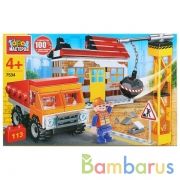 Конструктор "Город мастеров" стройплощадка, с фигуркой, 113дет. в русс. кор. в кор.2*40шт | фото №0