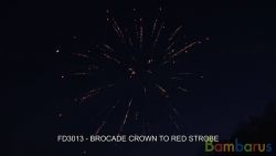 FD3013 (Шар 3") BROCADE CROWN TO RED SHINING 3" | фото №0