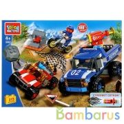 Конструктор "Город мастеров" погоня за браконьерами, стреляет сеткой, 315дет. в кор. в кор.2*12шт | фото №0