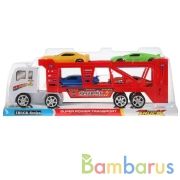 Трейлер инерц. с машинками, цвет в ассорт. в пласт. в кор.2*36шт | фото №0