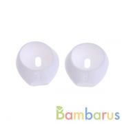 Силиконовые амбушюры для наушников Airpods White (комплект из 2 шт.) | фото №0