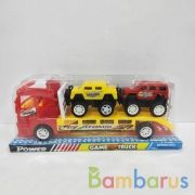 Трейлер инерц. с 2-мя машинками в пласт. в кор.2*36шт | фото №0